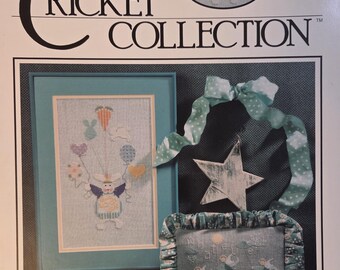 The Cricket Collection Balloon Bunny Cross Stitch Pattern. FREE SHIPPING. Used Condition