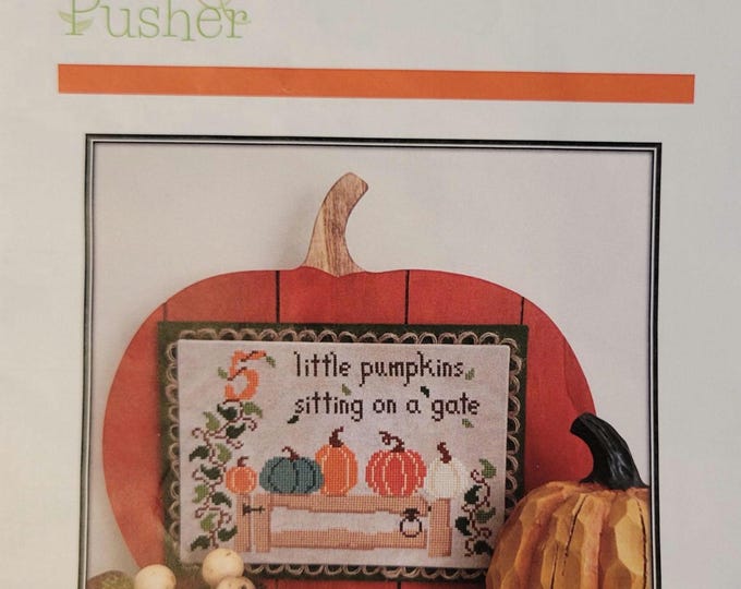 Petal Pusher Five Little Pumpkins Cross Stitch Pattern. Free Shipping. Used Condition.