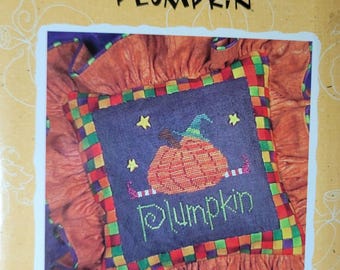 Lizzie Kate Snippets Plumpkin Cross Stitch Pattern. Free Shipping.