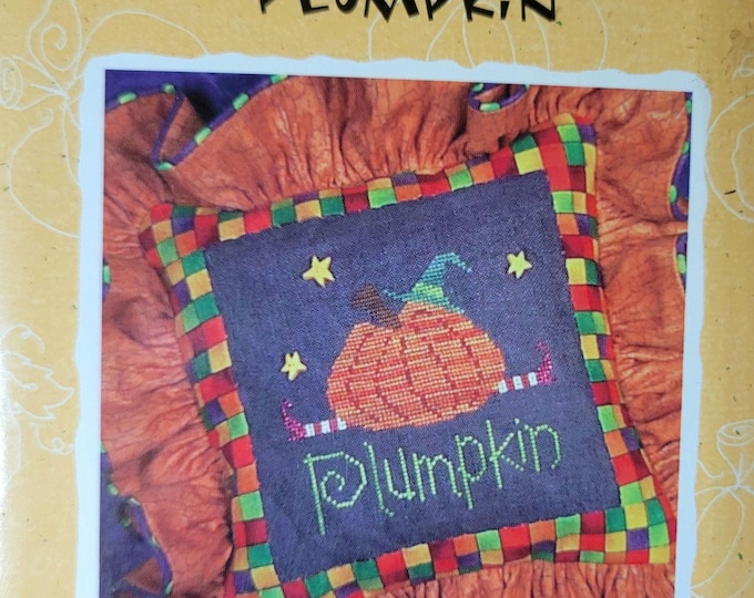 Lizzie Kate Snippets Plumpkin Cross Stitch Pattern. Free Shipping.