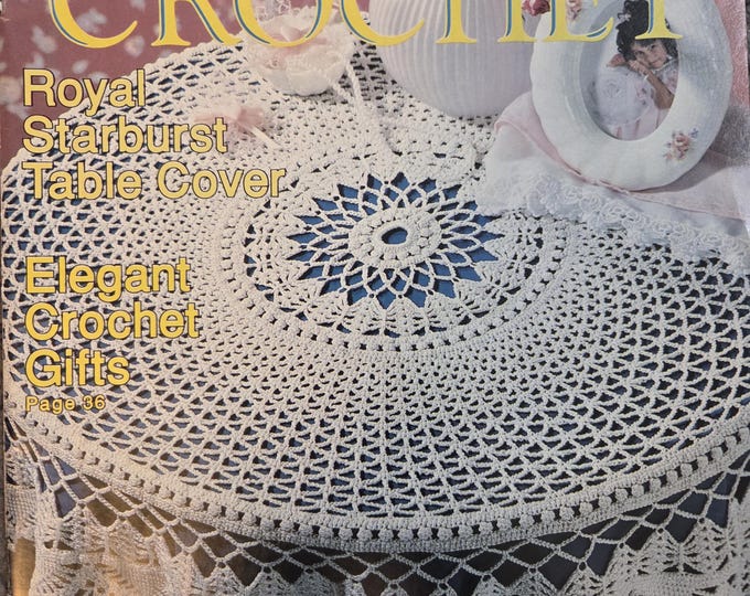 Old Time Crochet Magazine Summer 1990. FREE SHIPPING. Old Used Condition.
