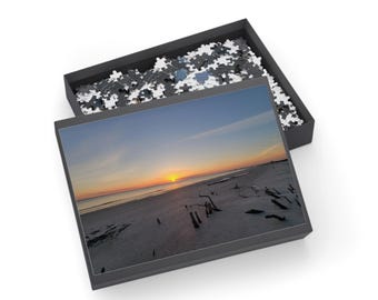 Sunset Ft Myers Beach FL Puzzle 96-1000-Piece | Coastal Floral Seaside Jigsaw