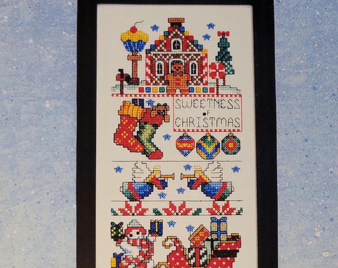 Bobbie G Designs Sweetness of Christmas Cross Stitch Pattern. Free Shipping. Good Condition.