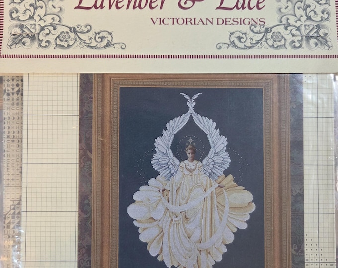 Lavender & Lace Peace Angel Cross Stitch Pattern. Good Condition. Free Shipping.