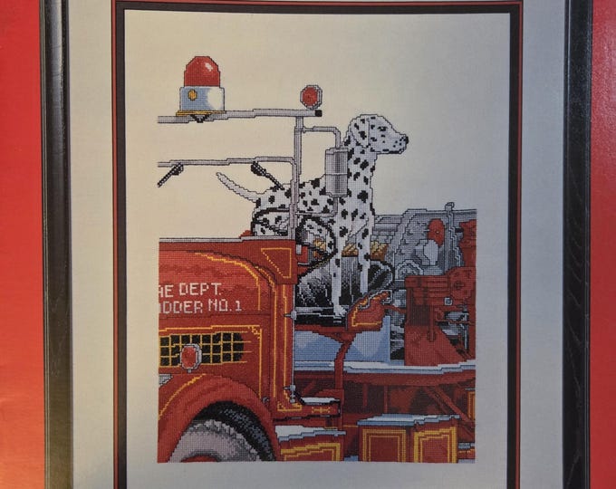 Kappie Our Friend The Fireman Cross Stitch Pattern. FREE SHIPPING. Used Condition.