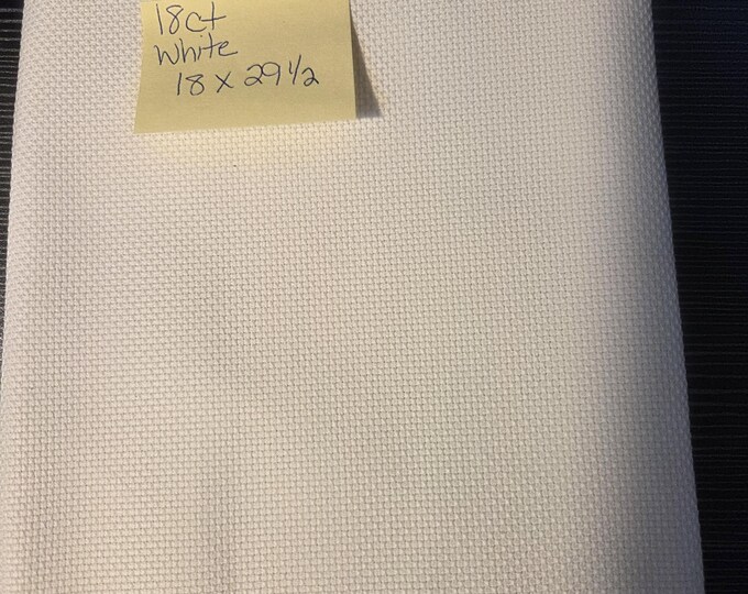 18ct White 18"x29.5" fabric. FREE SHIPPING.