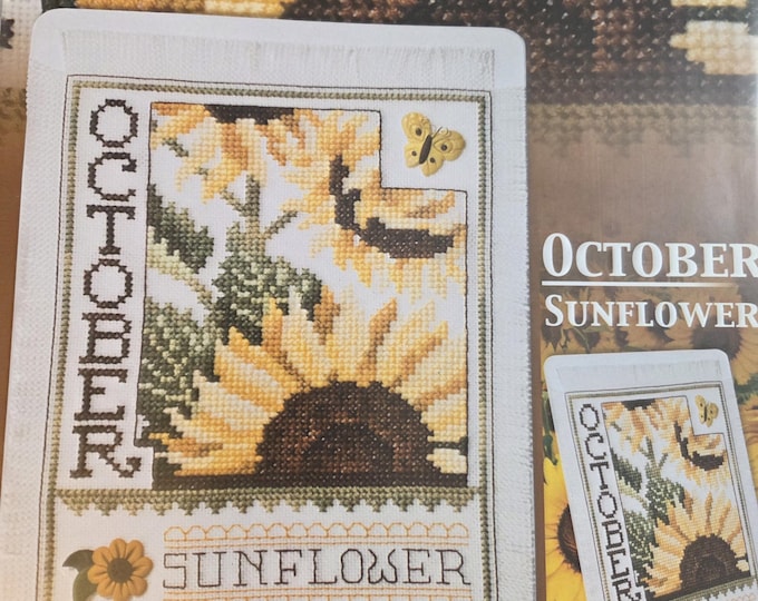 Stoney Creek Flowers of the Month October Cross Stitch Pattern. Free SHIPPING. Used Condition.