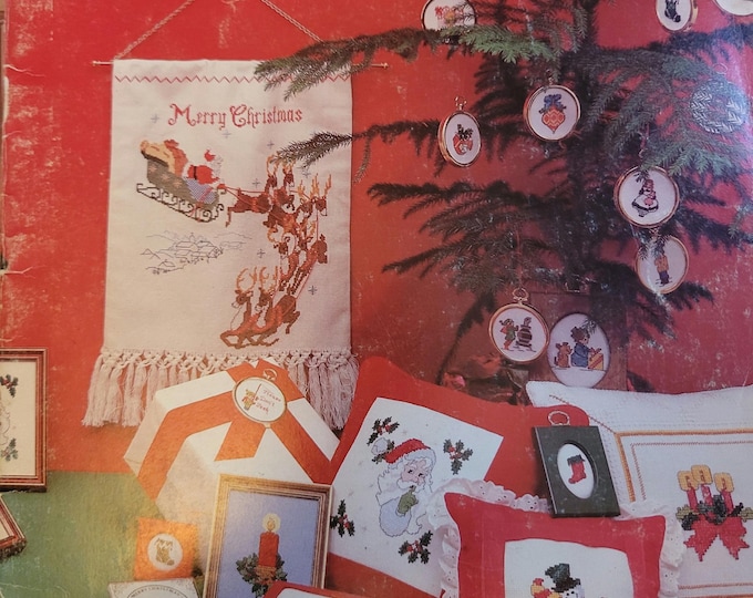 Christmas In Miniature Cross Stitch Pattern. Free Shipping.