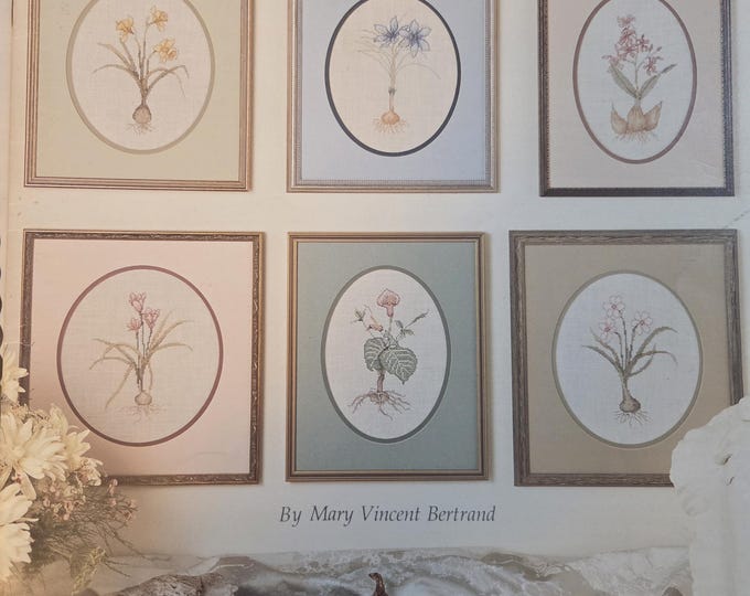 Leisure Arts Botanical Garden Cross Stitch Pattern. FREE SHIPPING. Used Condition.