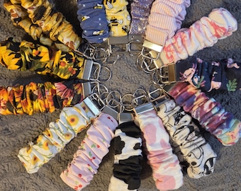 Handmade Scrunchie Wristlet Keychains. Decorative Variations. See other listings for more. FREE SHIPPING.