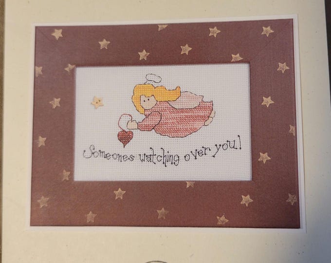 Whimsey & Wit Someone's Watching Over You Cross Stitch Pattern. FREE SHIPPING.