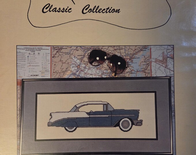 Artcetera 56 Chevy Cross Stitch Pattern. FREE SHIPPING. Used Pattern.