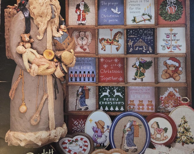 Dale Burdett A Mini Christmas Cross Stitch Pattern. FREE SHIPPING. Used Condition.