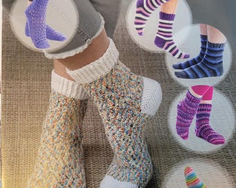 Annie's Crochet Let's Crochet Socks! FREE SHIPPING. New Condition.