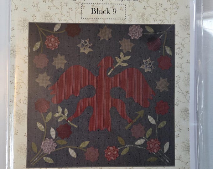Linen Closet Designs Fairhaven Block 9 of the Month Quilt Pattern. Estate Preowned Like New Condition. Free SHIPPING.