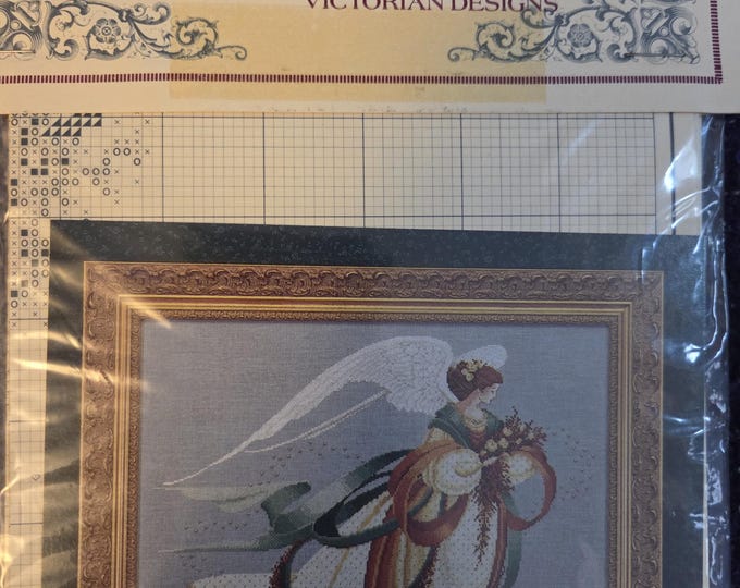 Lavender & Lace Angel of Autumn Cross Stitch Pattern. Preowned Good Condition. Free Shipping.