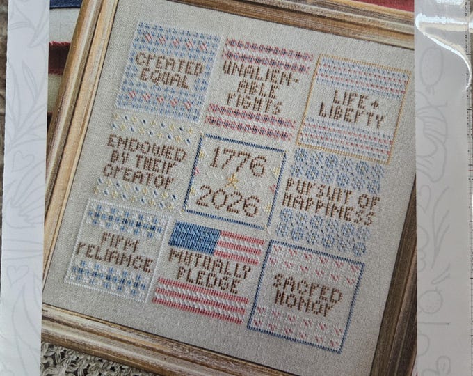 Sweet Wing Studio We Hold These Truths Cross Stitch Pattern. FREE SHIPPING. New