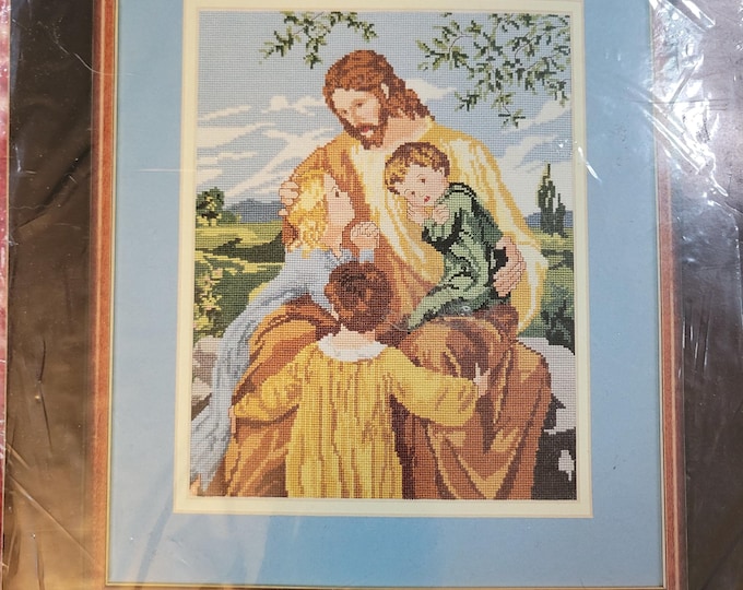 Bucilla Love One Another Counted Cross Stitch Kit. FREE SHIPPING. Good Condition.
