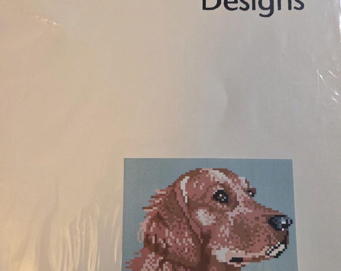 Brenda Franklin Designs Golden Retriever Cross Stitch Pattern. FREE SHIPPING. Used Condition.