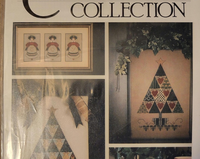 Vintage The Cricket Collection Christmas Trees Cross Stitch Pattern Book. Free SHIPPING.