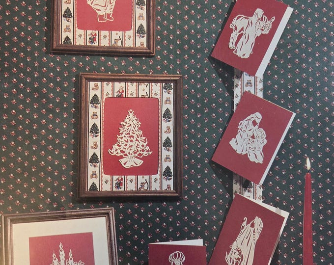 Country Cross Stitch Holiday Cuttings Paper Cutting Pattern. FREE SHIPPING. Used Condition.
