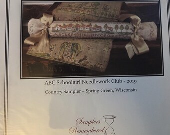 Samplers Remembered Sampler Roll Cross Stitch Pattern. FREE SHIPPING. Used Condition.