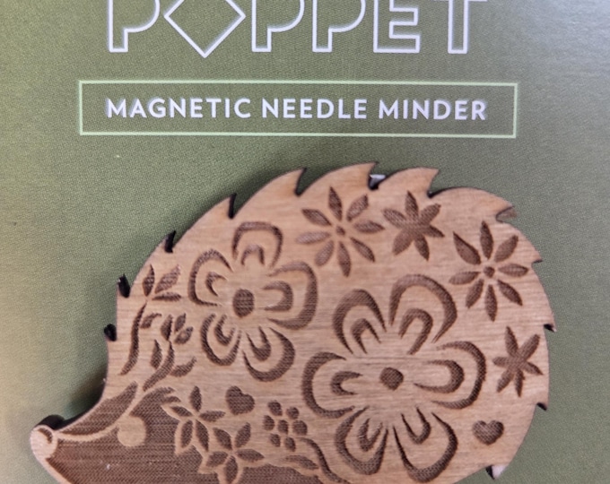 Hedgehog Wooden Needle Minder. FREE SHIPPING. New Condition.
