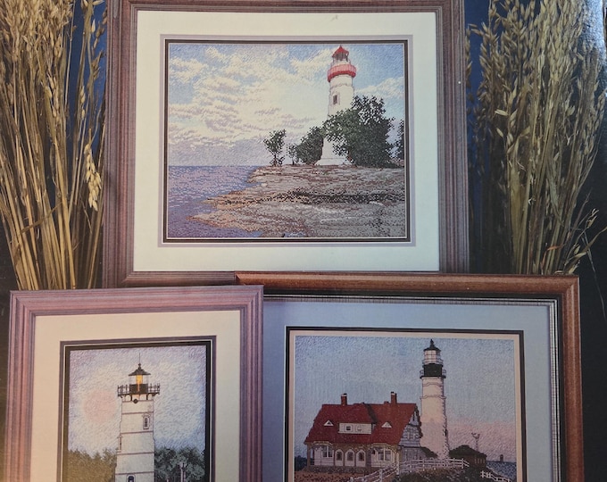 Cross My Heart The Lighthouses Cross Stitch Pattern. FREE SHIPPING. Used Condition.
