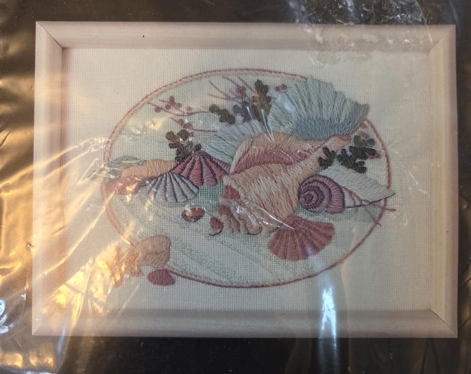 Dimensions Pastel Shells Crewel Kit. FREE SHIPPING. Not Opened, Older Condition Packaging.