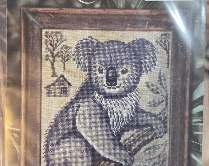 Cottage Garden A Year In The Woods Series II #3 The Koala Cross Stitch Pattern. FREE SHIPPING. New Condition.