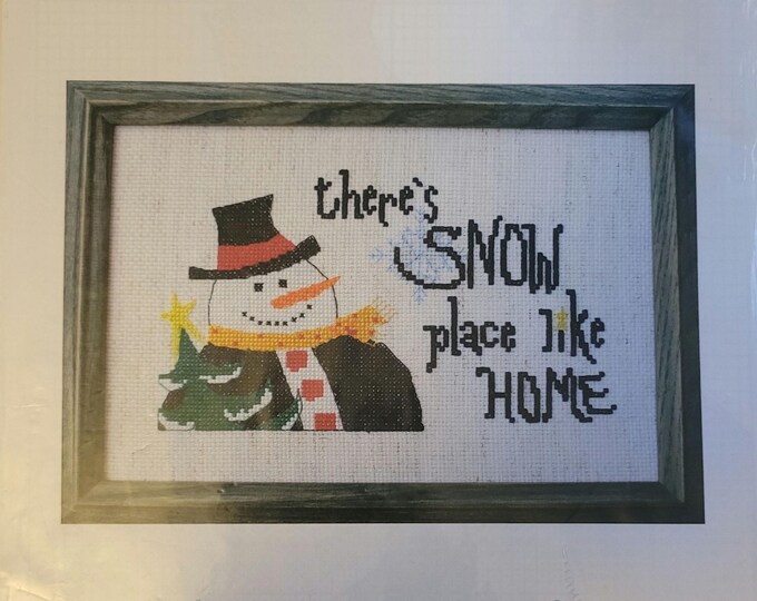 Theres Snow Place Like Home Cross Stitch Pattern. Free Shipping. Good Condition.