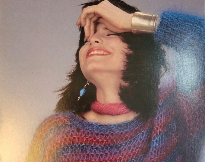 Ironstone Lucy Pullover Mohair Knit Pattern Style 480. Free Shipping. Vintage Condition.