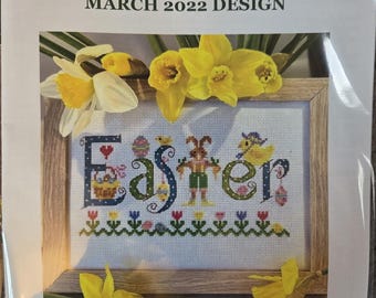 Cotton & Twine Historical Sampler Company Easter March 2022 Kit. FREE SHIPPING. Good Condition