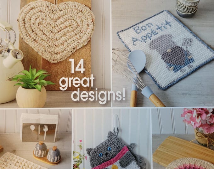 Annie's Crochet Make It in a Weekend Hot Pads. FREE SHIPPING. New Condition.