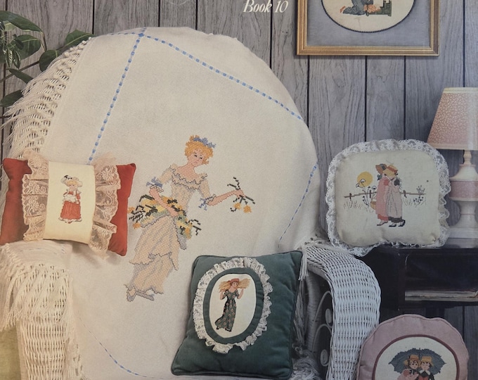 Jessa Counts Kate Greenaways World Vol I Book 10 Cross Stitch Pattern. FREE SHIPPING. Used Condition.