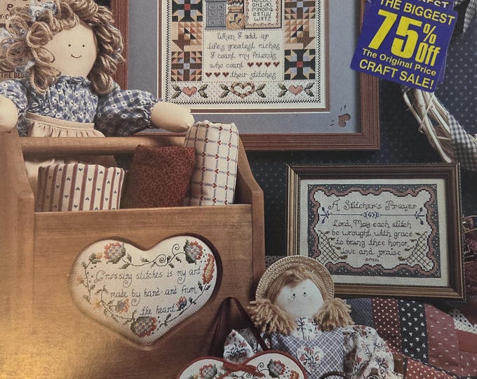 Jeremiah Junction Friends Who Count Cross Stitch Pattern. FREE SHIPPING. Used Condition