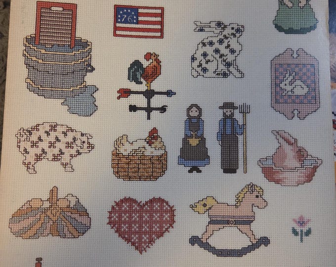 Graphworks Ltd Mini Motif Designs Country Volume 3 Cross Stitch Pattern. FREE SHIPPING. Used Condition.