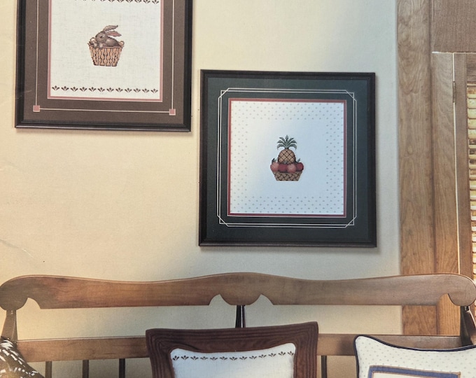 Needles & Co Basket Full O'Yorktown Cross Stitch Pattern. FREE SHIPPING. Older Condition