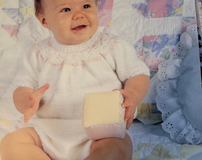 Vintage Leisure Arts Baby Bubbles Knit Pattern #2314