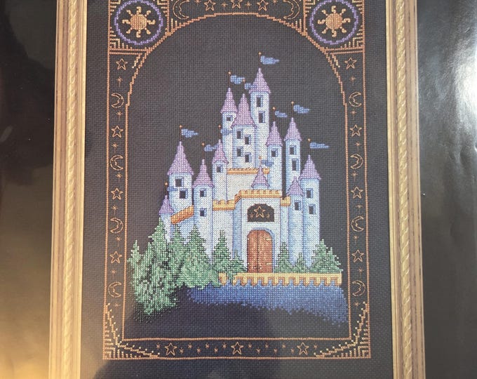 Janlynn Wizards Castle Counted Cross Stitch Kit. FREE SHIPPING. Good Condition. Repackaged in a polybag
