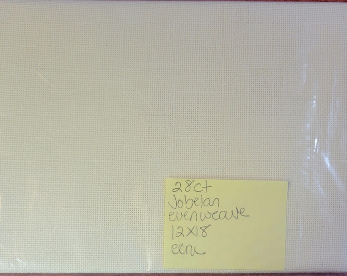 28ct Jobelan Evenweave Cloth 12"x18". FREE SHIPPING.