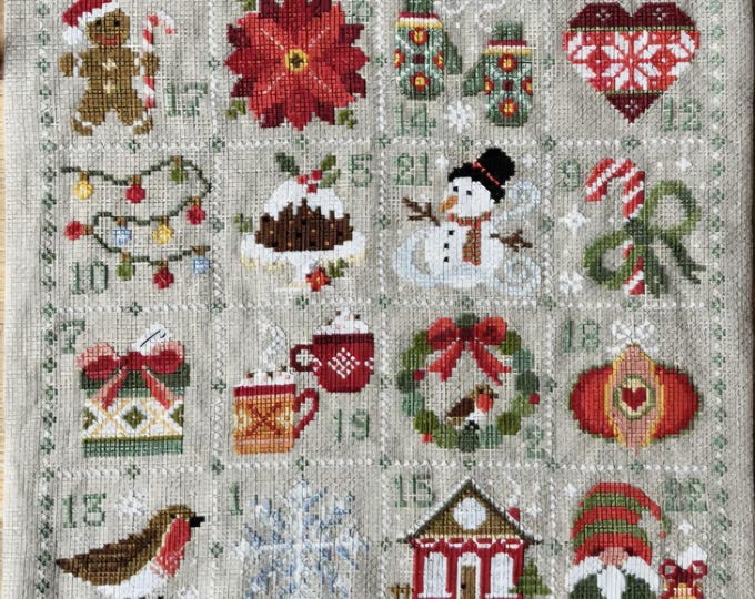 Feeling Festive Advent Counted Cross Stitch Kit. FREE SHIPPING. New Condition.