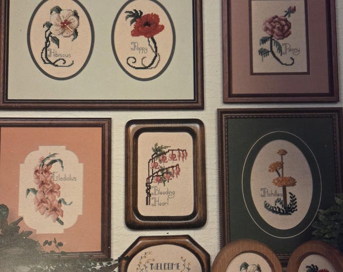 Canterbury Designs Flowers From My Garden Cross Stitch Pattern. FREE SHIPPING. Used Condition.