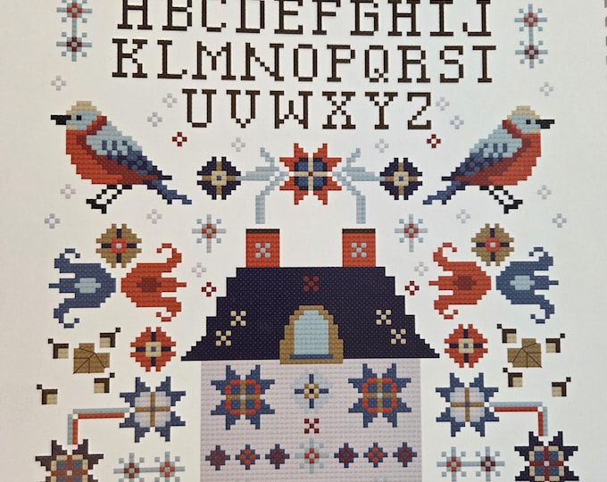 Anabellas Winter Sampler Cross Stitch Pattern. Free Shipping. Good Condition.