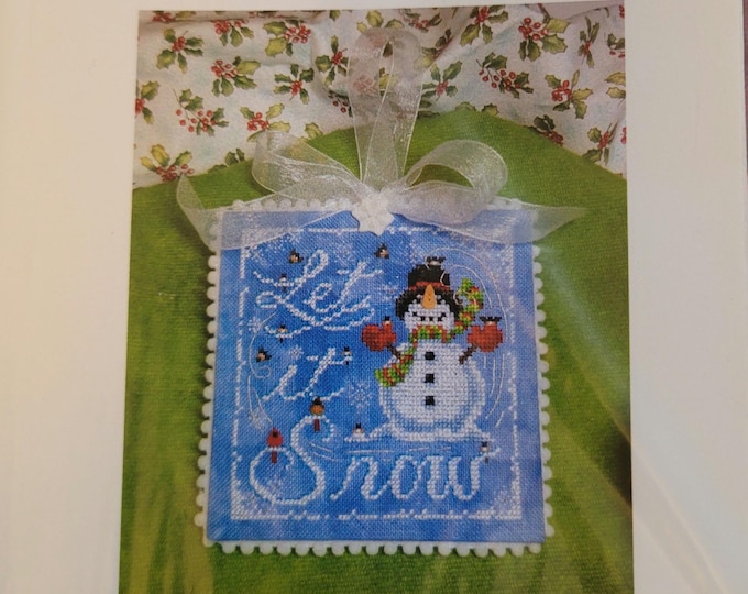 Blackberry Lane Designs Let It Snow Cross Stitch Pattern. FREE SHIPPING. Good Condition