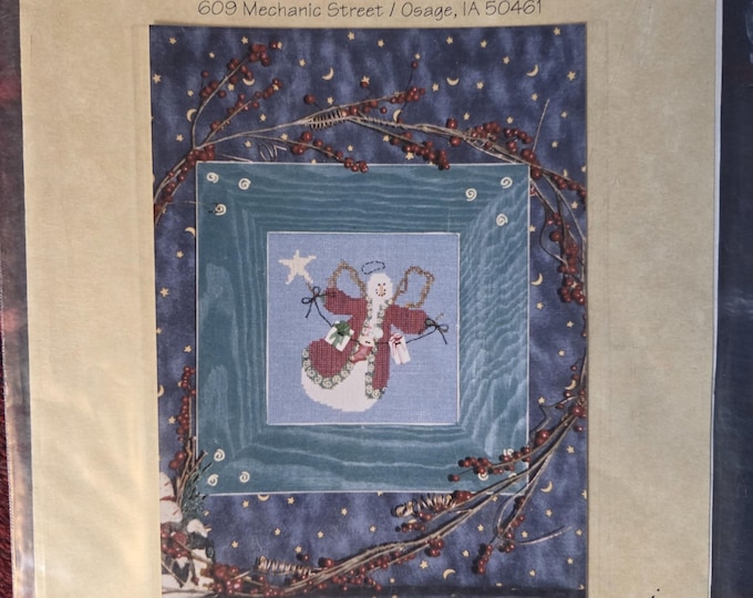 Waxing Moon Designs Christmas Cheer Angel Cross Stitch Pattern. Free Shipping. Used Condition. No Buttons Included.