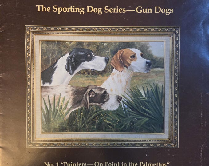 Sporting Masters Ltd Sporting Dog Series - Gun Dogs Cross Stitch Pattern. FREE SHIPPING. Used Older Condition.