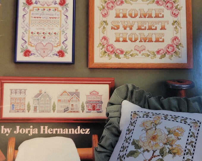 Vintage Big Stitch Designs on 6, 7, 8, 10 and 11 count fabrics. Cross Stitch Pattern Book