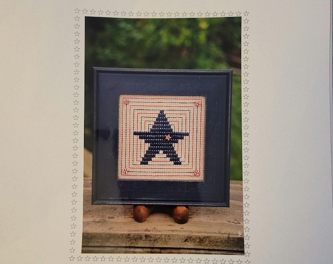 Sekas Patriotic Block Cross Stitch Pattern. FREE SHIPPING. Used Condition.