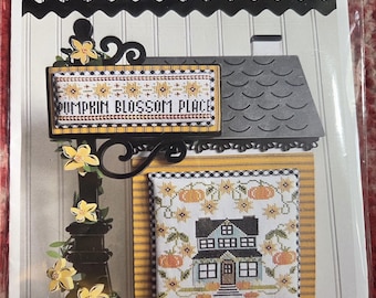 Stitching with the Housewives Pumpkin Blossom Place Pattern and Classic Coloworks Floss Kit. FREE SHIPPING. Good Condition